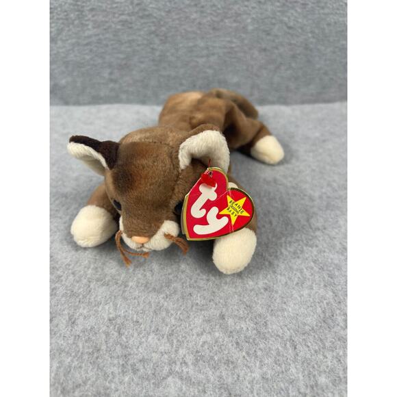 VTG‎ TY Beanie Babies 1997 Pounce the Cat Retired - Picture 1 of 8